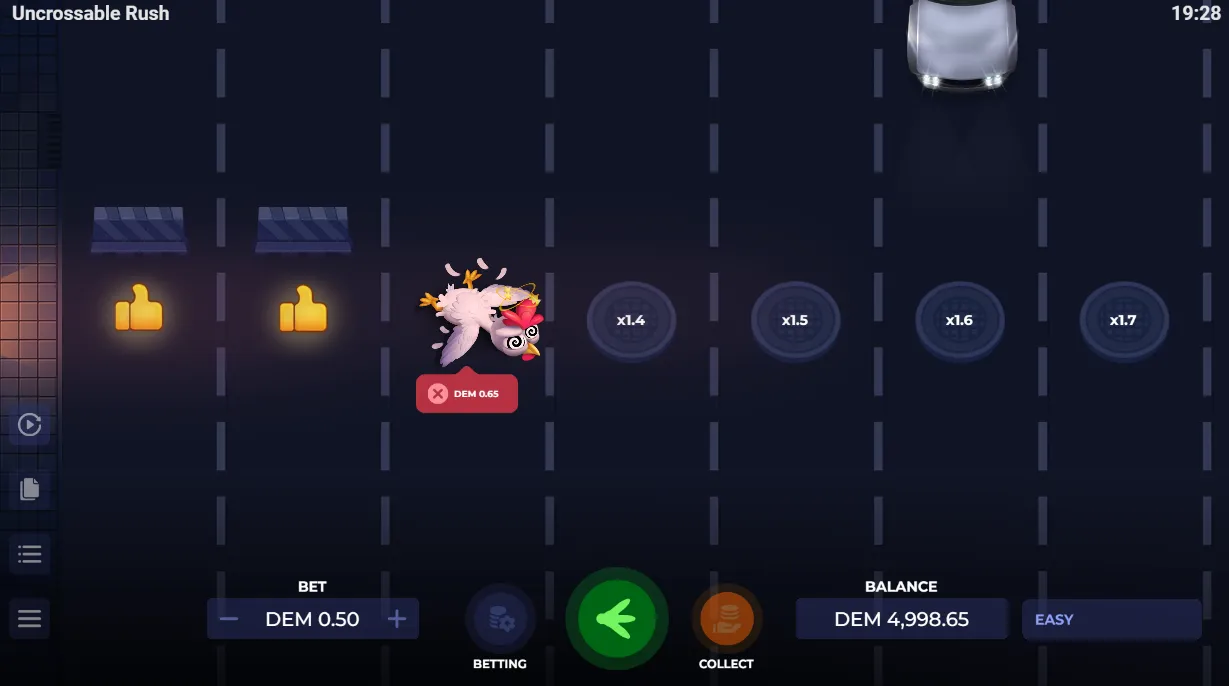 Uncrossable Rush Game